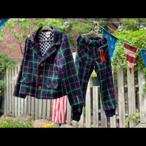 Harajuku mini plaid suit